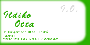 ildiko otta business card